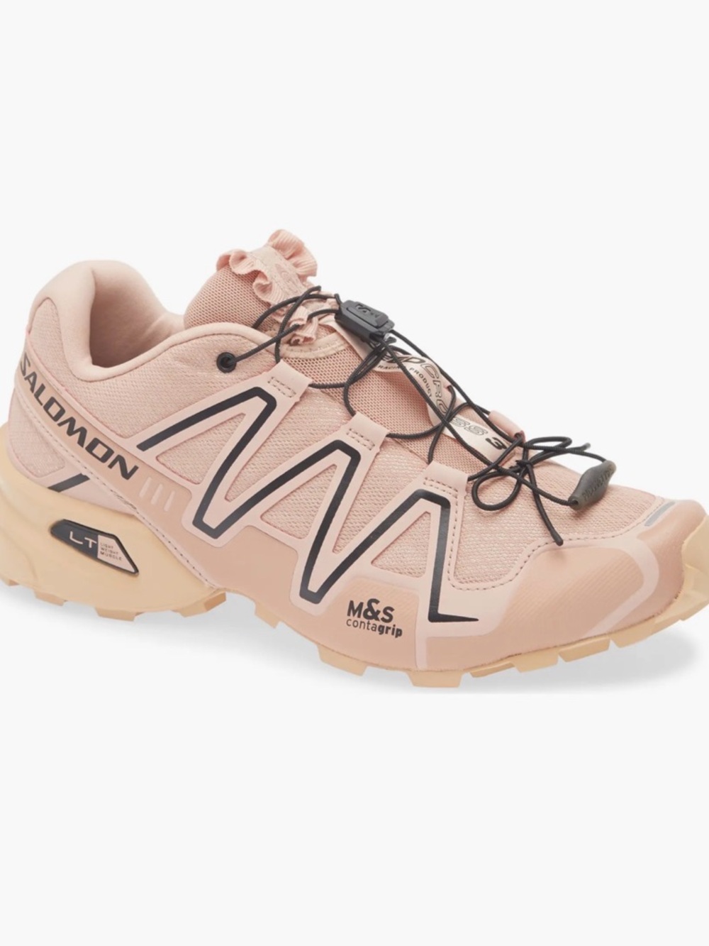 Salomon Speedcross 3 Pink Trail Running Sneakers with Black Lacing